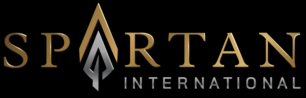 Spartan international logo black background