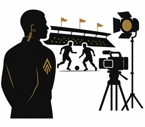 Sports, film and media event security icon.